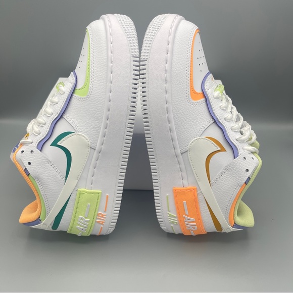 Nike AIR FORCE 1 SHADOW CASUAL SHOES MULTI-COLOR/ WHITE/WOMEN - Picture 13 of 16